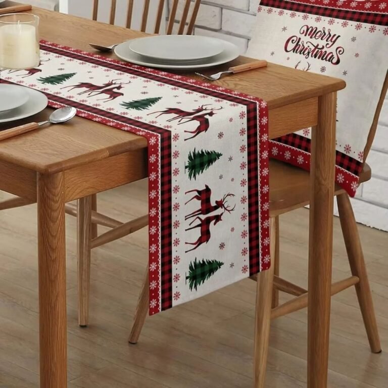 Chemin De Table Noel Rouge 1