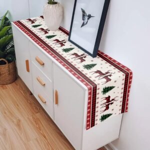 Chemin De Table Noel Rouge 3