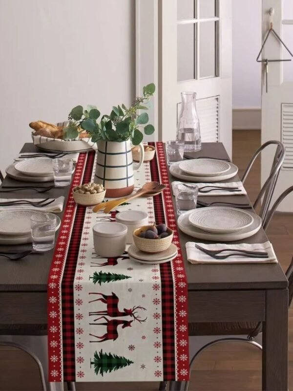 Chemin De Table Noel Rouge