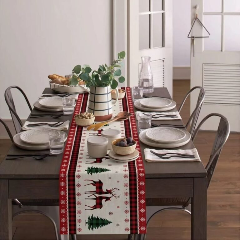 Chemin De Table Noel Rouge
