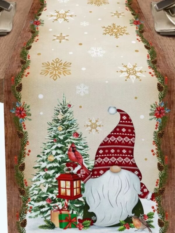 Chemin De Table Noel Rouge Et Or