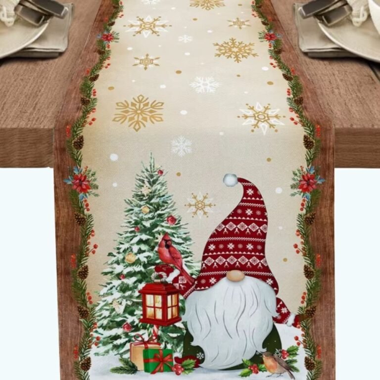 Chemin De Table Noel Rouge Et Or