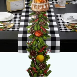 Chemin De Table Noel Vegetal 1