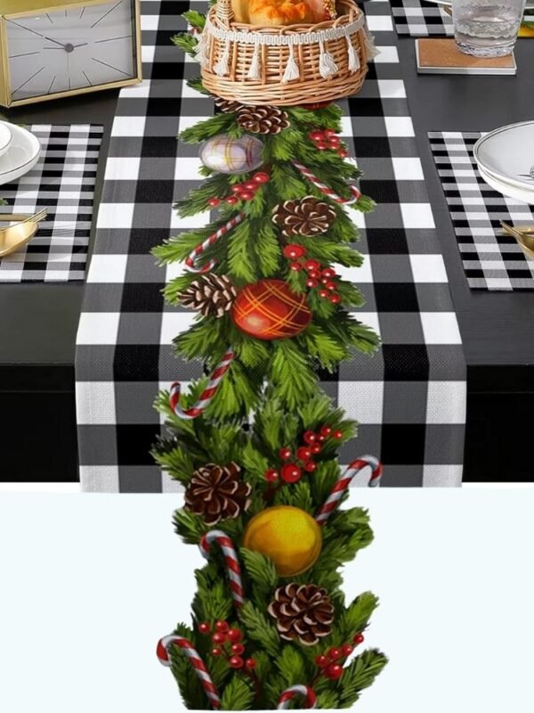 Chemin De Table Noel Vegetal 1