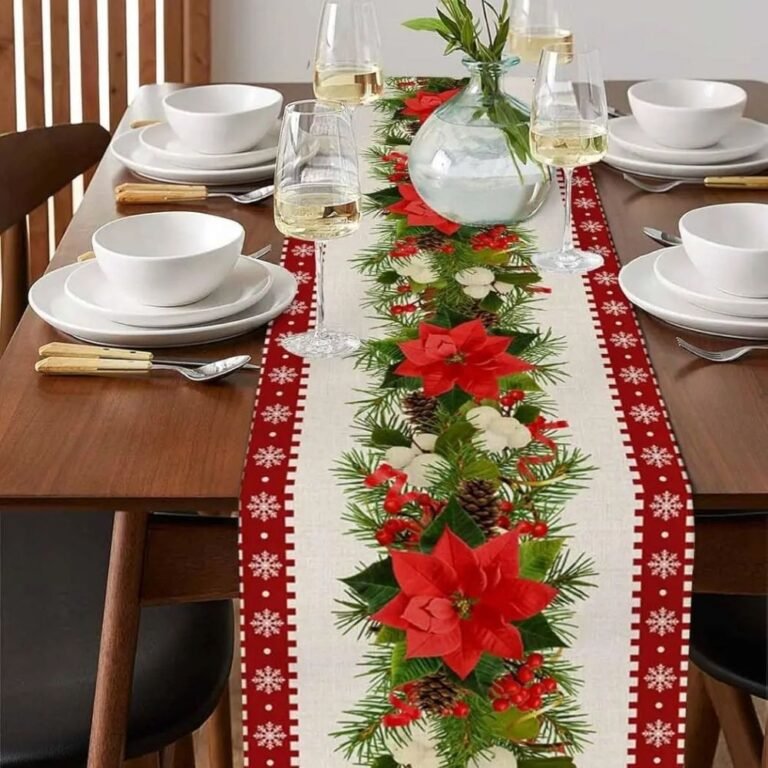 Chemin De Table Noel Vert 3