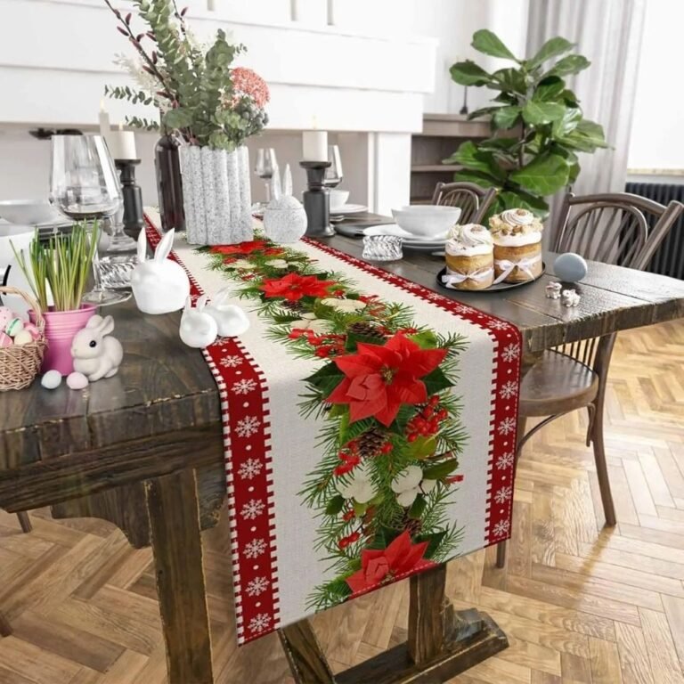 Chemin De Table Noel Vert 6