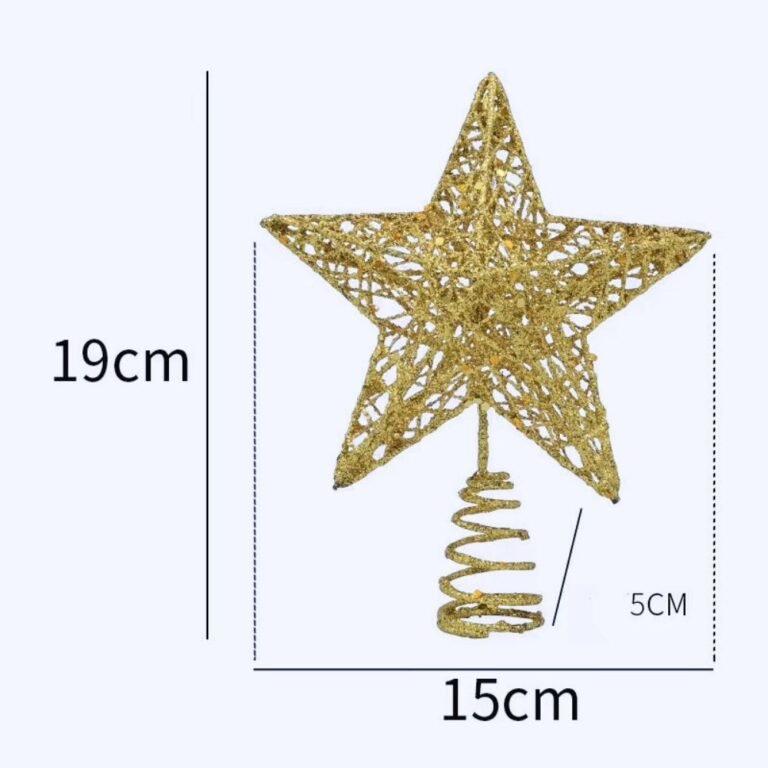 Cimier De Sapin De Noel Etoile Or 2 1