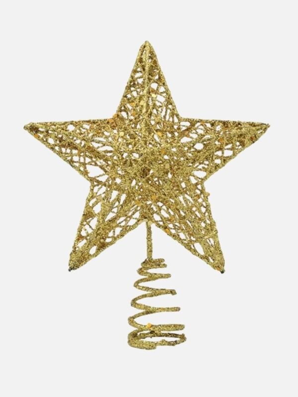 Cimier De Sapin De Noel Etoile Or 2