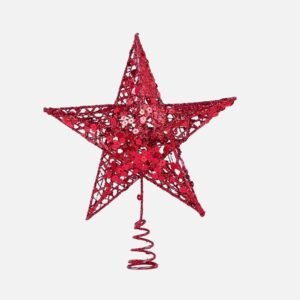 Cimier De Sapin De Noel Etoile Rouge 1