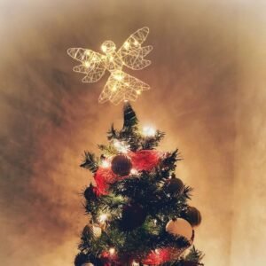 Cimier De Sapin De Noel Lumineux Ange 1