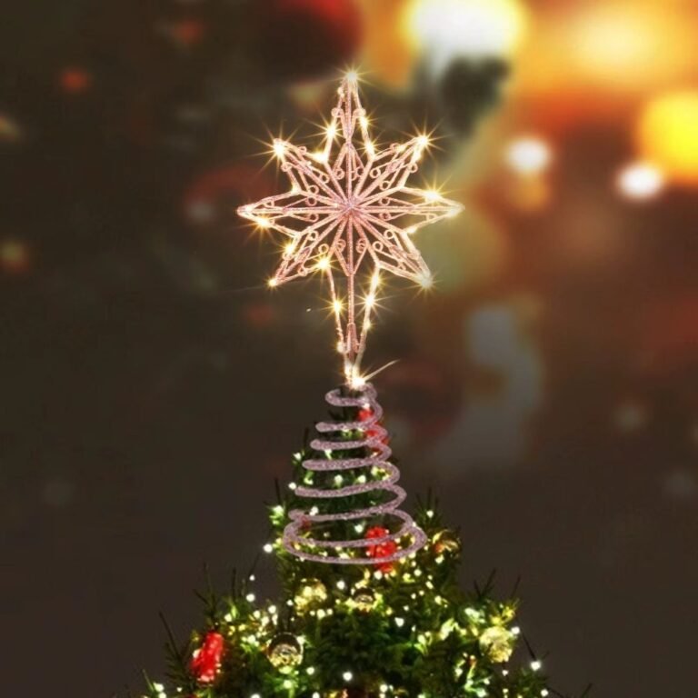 Cimier De Sapin De Noel Lumineux Etoile A 8 Branches 1