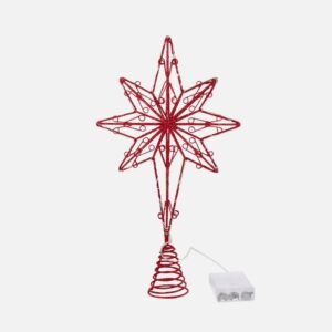 Cimier De Sapin De Noel Lumineux Etoile A 8 Branches