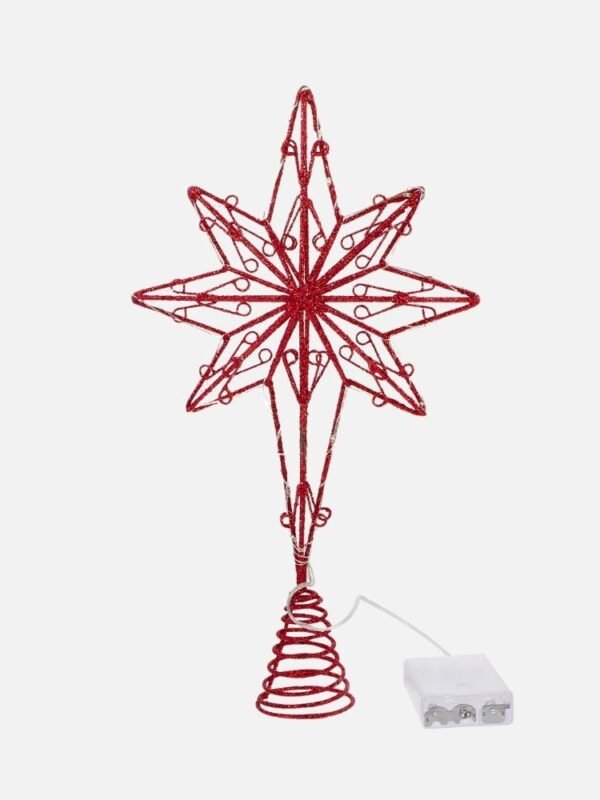Cimier De Sapin De Noel Lumineux Etoile A 8 Branches