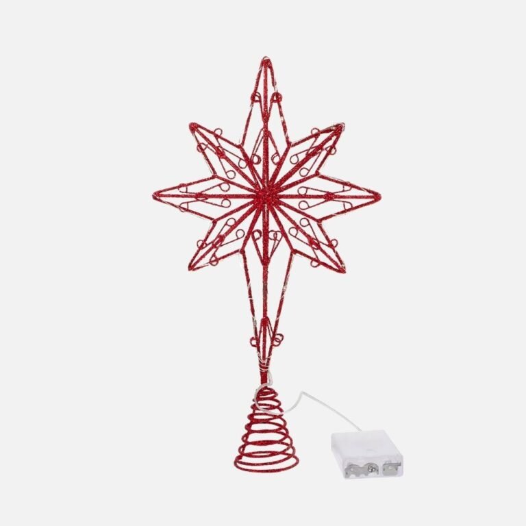 Cimier De Sapin De Noel Lumineux Etoile A 8 Branches