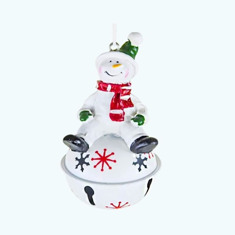 Cloche De Noel Grelot Bonhomme De Neige 2