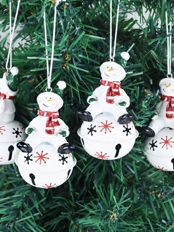 Cloche De Noel Grelot Bonhomme De Neige
