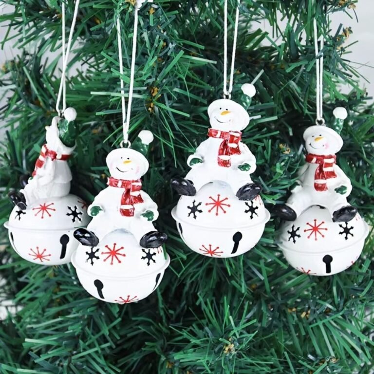 Cloche De Noel Grelot Bonhomme De Neige