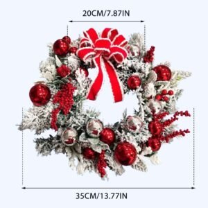 Couronne De Noel Avec Des Boules 1