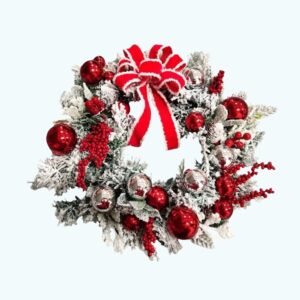 Couronne De Noel Avec Des Boules