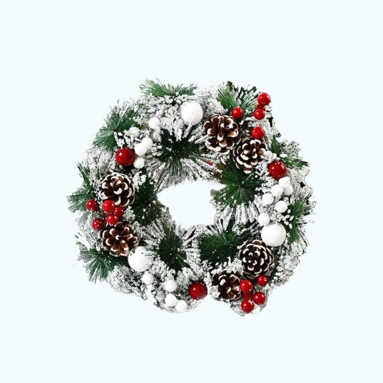 Couronne De Noel Blanche 1