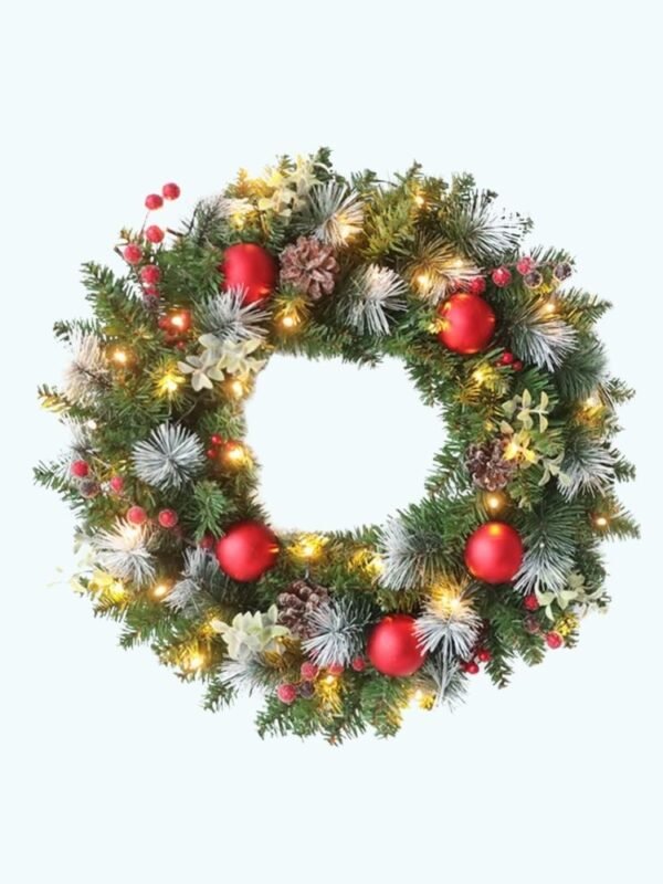 Couronne De Noel Illuminee Exterieur