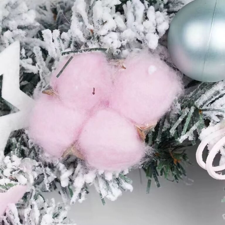 Couronne De Noel Rose 1