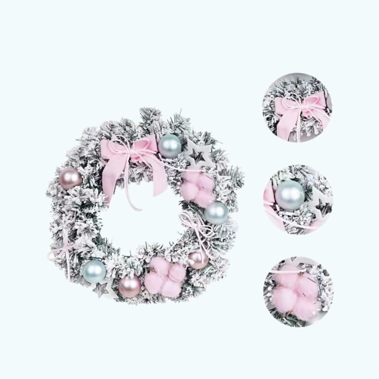 Couronne De Noel Rose