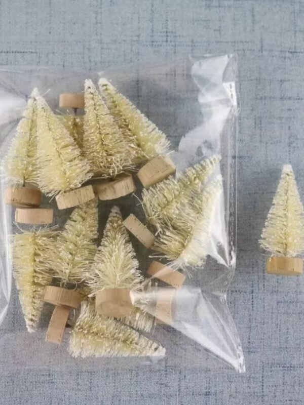 Decoration Village De Noel Sapins Blancs