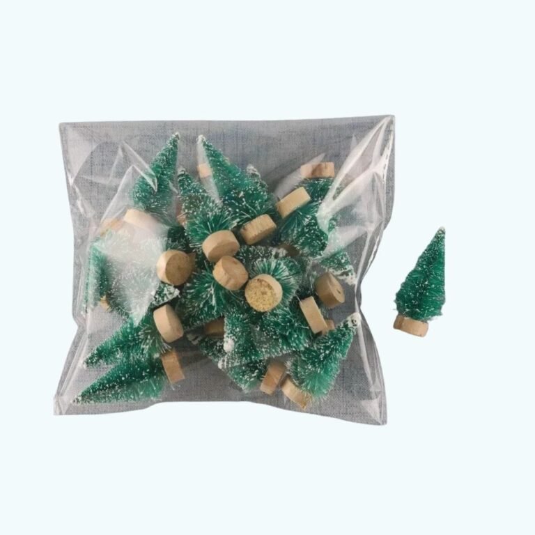 Decoration Village De Noel Sapins Miniatures 1