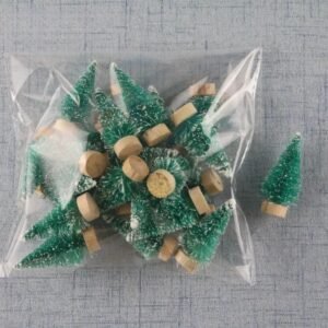 Decoration Village De Noel Sapins Miniatures