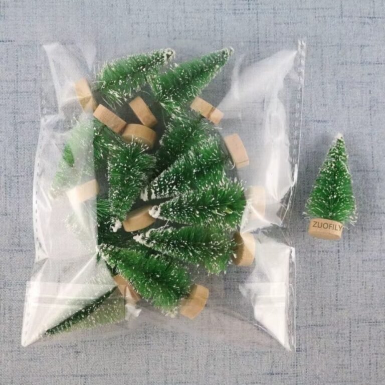Decoration Village De Noel Sapins Verts