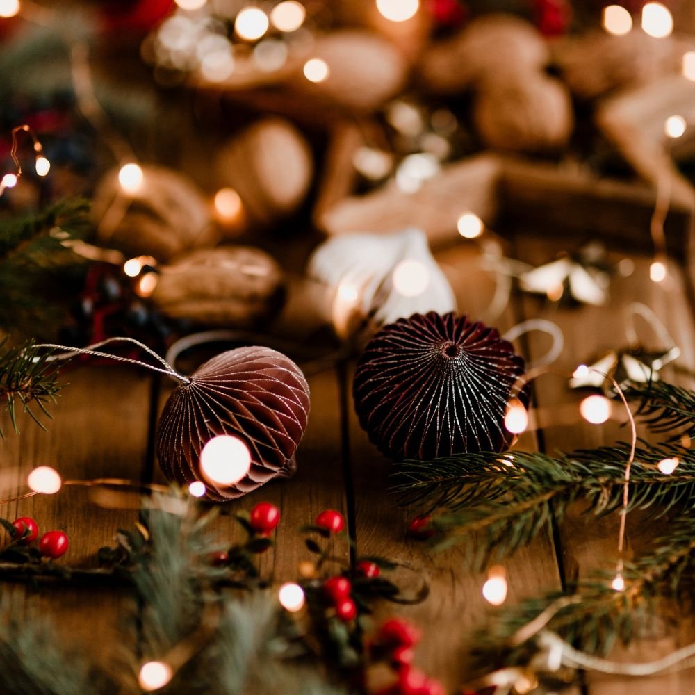 des boules et des décoration de noel
