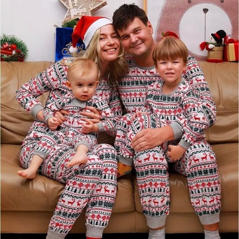 Ensemble Pyjama Noel Famille 4