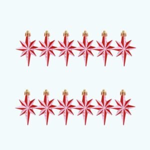 Etoile De Noel Etoile Rouge Avec Flocons