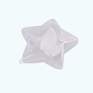 Etoile Plastique Transparent En Deux Parties Etoile A 5 Branches 1