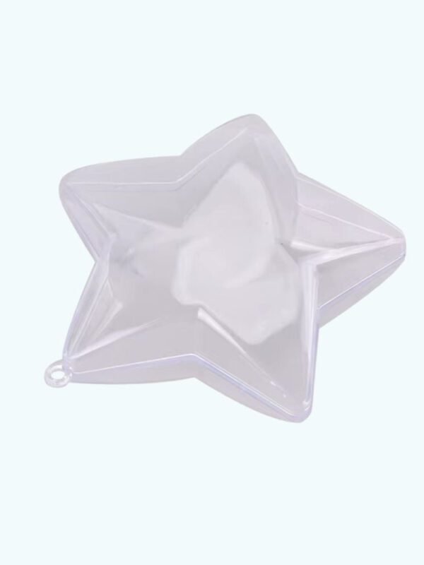 Etoile Plastique Transparent En Deux Parties Etoile A 5 Branches 1
