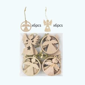 Forme En Bois Anges De Noel 1