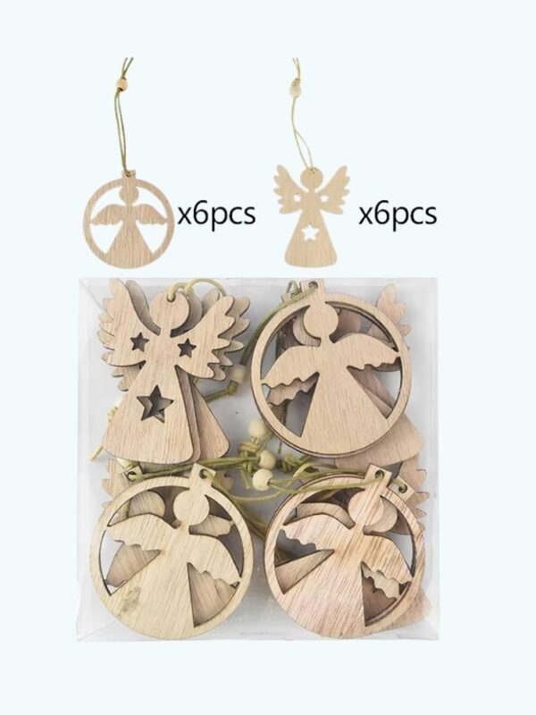 Forme En Bois Anges De Noel 1