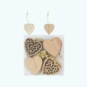 Forme En Bois Coeurs De Noel 1