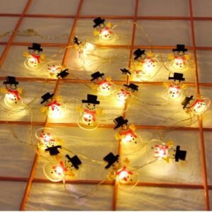 Guirlande De Noel Leds Bonhomme De Neige 2