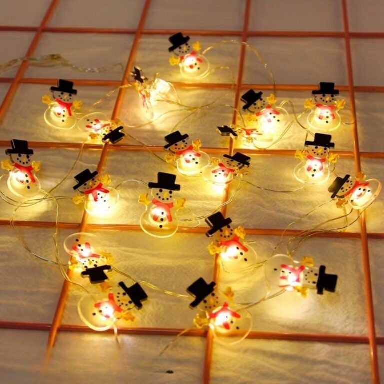 Guirlande De Noel Leds Bonhomme De Neige