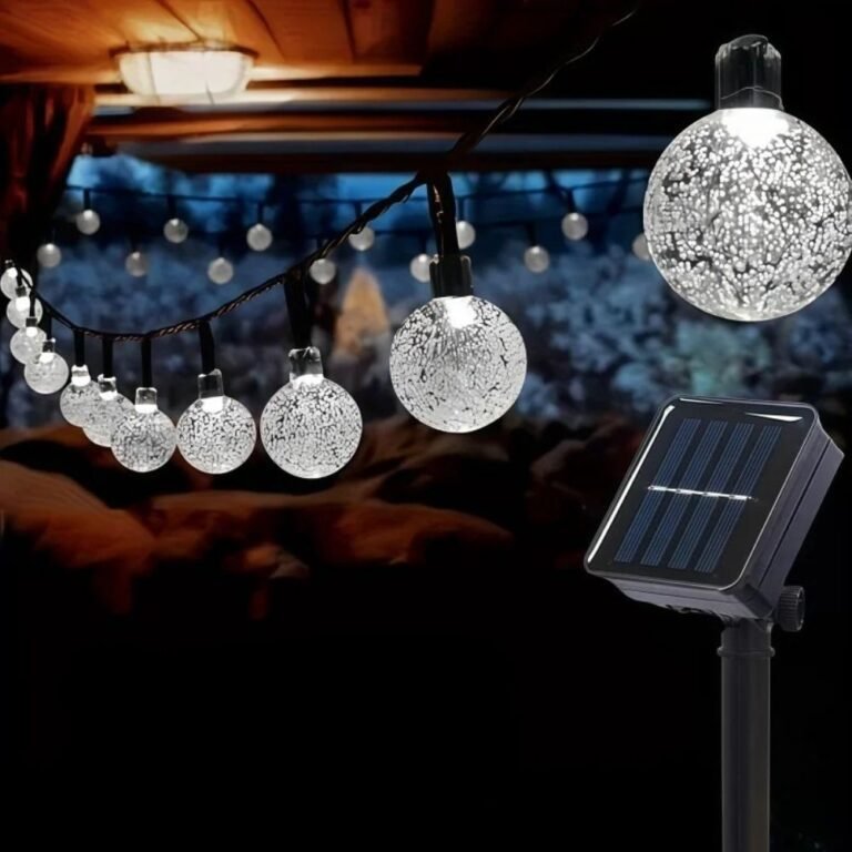Guirlande Lumineuse Boules Exterieures Blanches 1