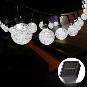 Guirlande Lumineuse Boules Exterieures Blanches