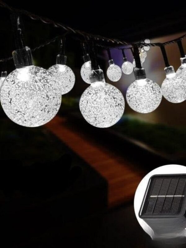 Guirlande Lumineuse Boules Exterieures Blanches