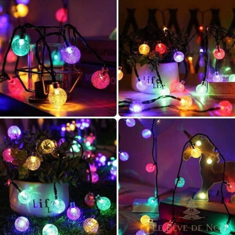 Guirlande Lumineuse Boules Exterieures Multicolores
