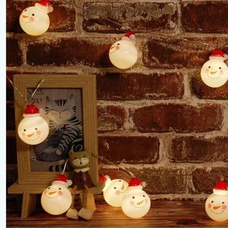 Guirlande Lumineuse Dinterieur De Noel Bonhomme De Neige 2