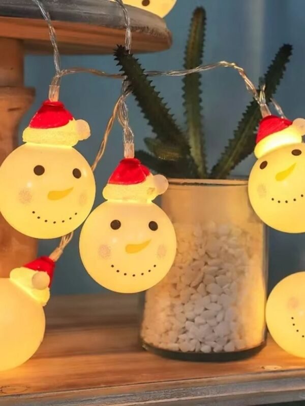 Guirlande Lumineuse Dinterieur De Noel Bonhomme De Neige
