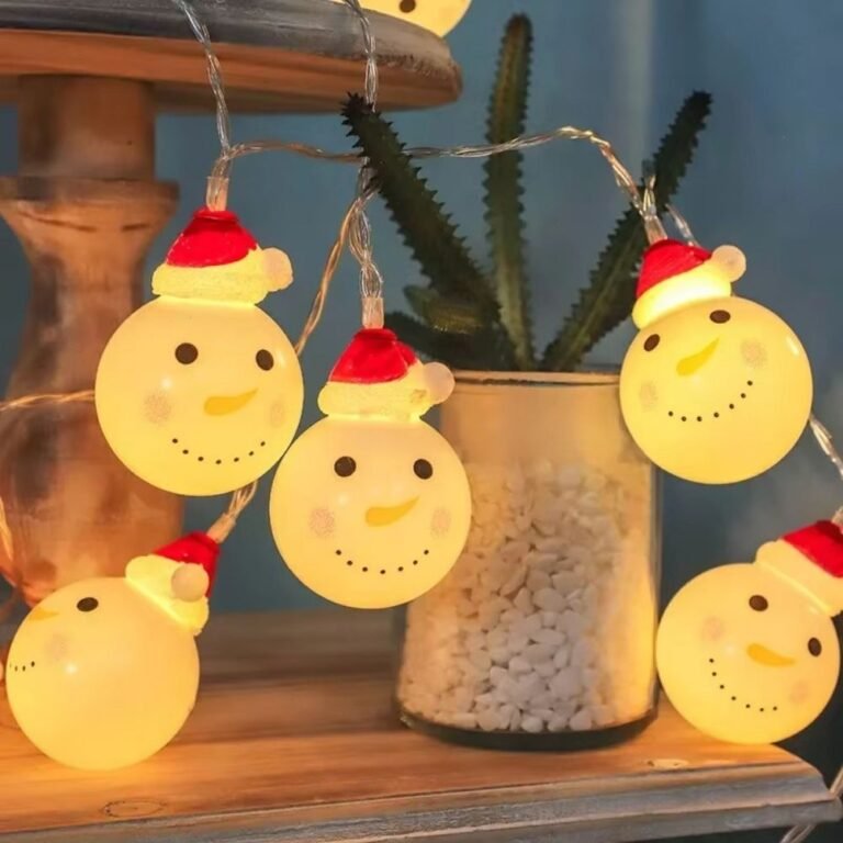 Guirlande Lumineuse Dinterieur De Noel Bonhomme De Neige