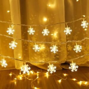 Guirlande Lumineuse Flocons Blancs 1