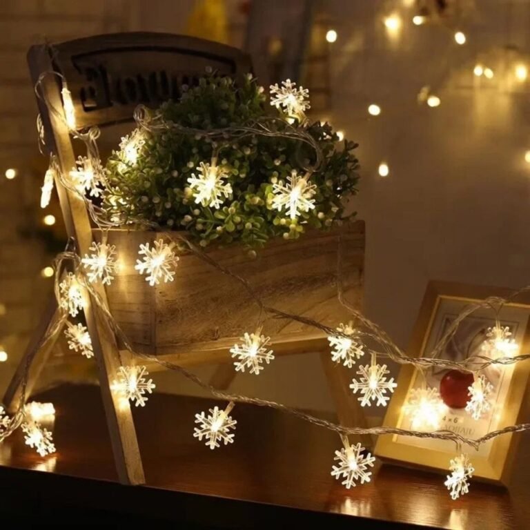 Guirlande Lumineuse Flocons Blancs 2